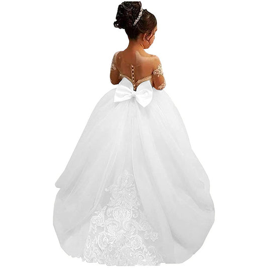Girls Lace Princess Tutu Dress