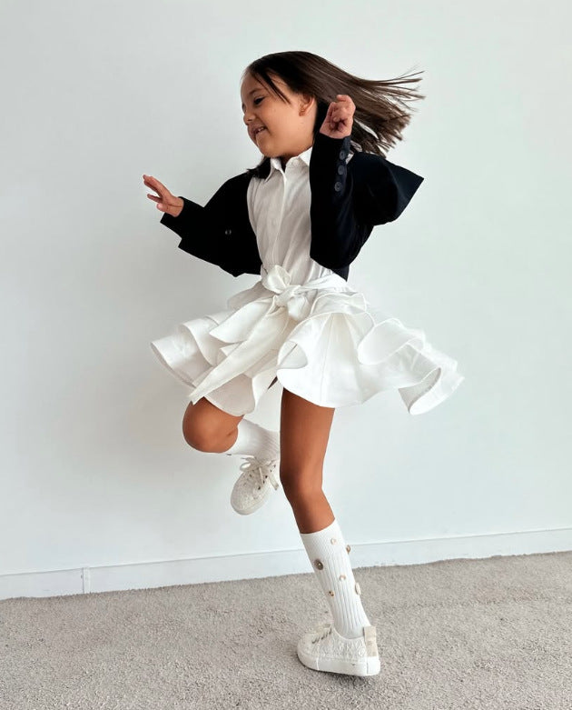 Girls Linen Princess Dress