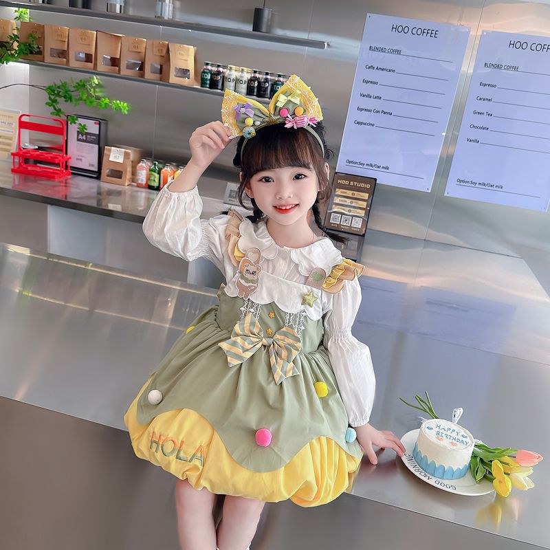 Girls Lolita Dress Two-Piece Set