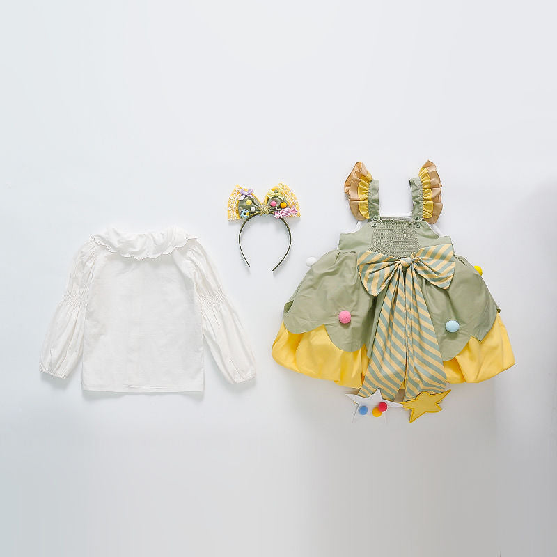 Girls Lolita Dress Two-Piece Set