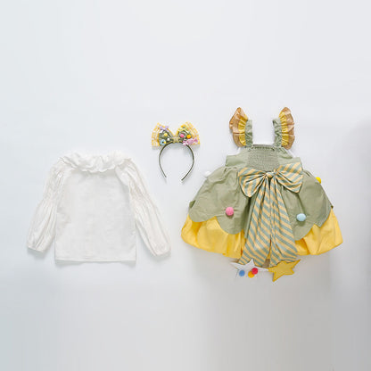 Girls Lolita Dress Two-Piece Set