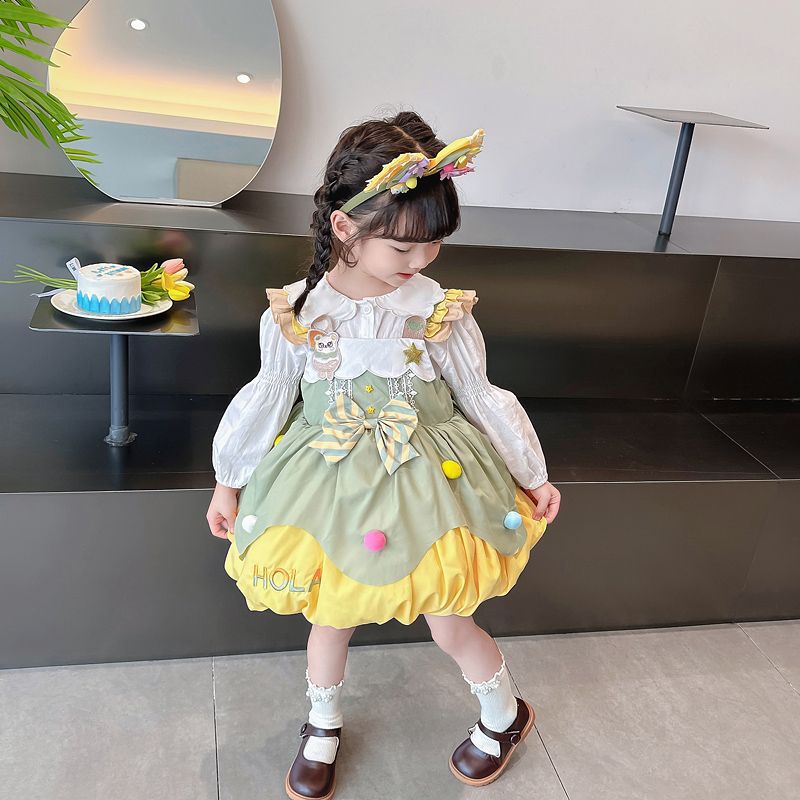 Girls Lolita Dress Two-Piece Set