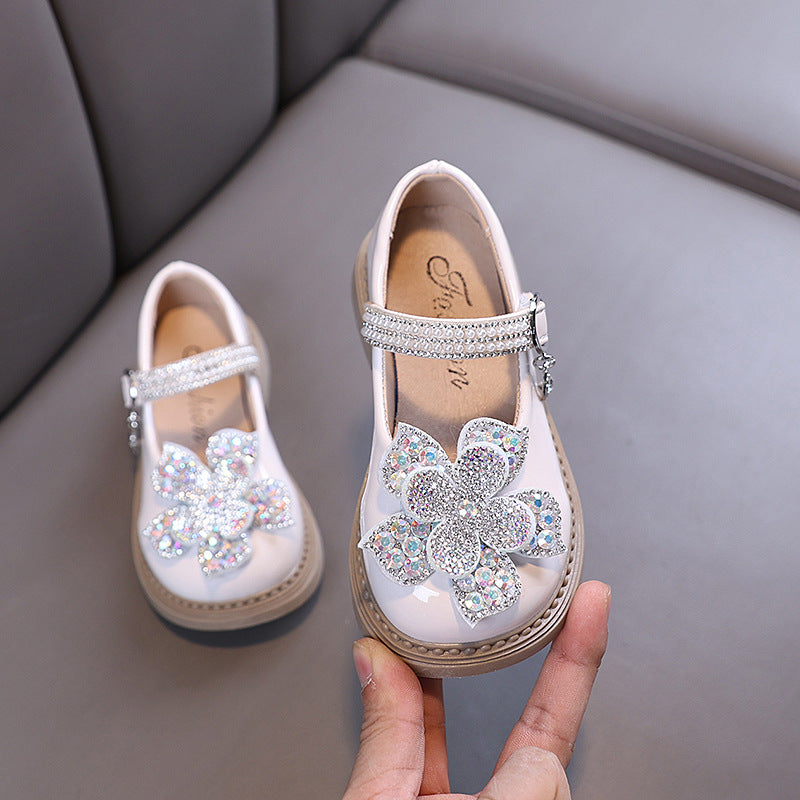 Girls Princess Diamond Dress Shoes