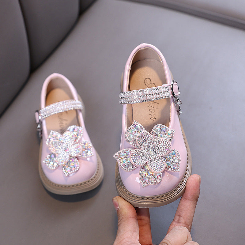 Girls Princess Diamond Dress Shoes