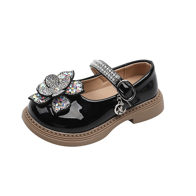 Girls Princess Diamond Dress Shoes