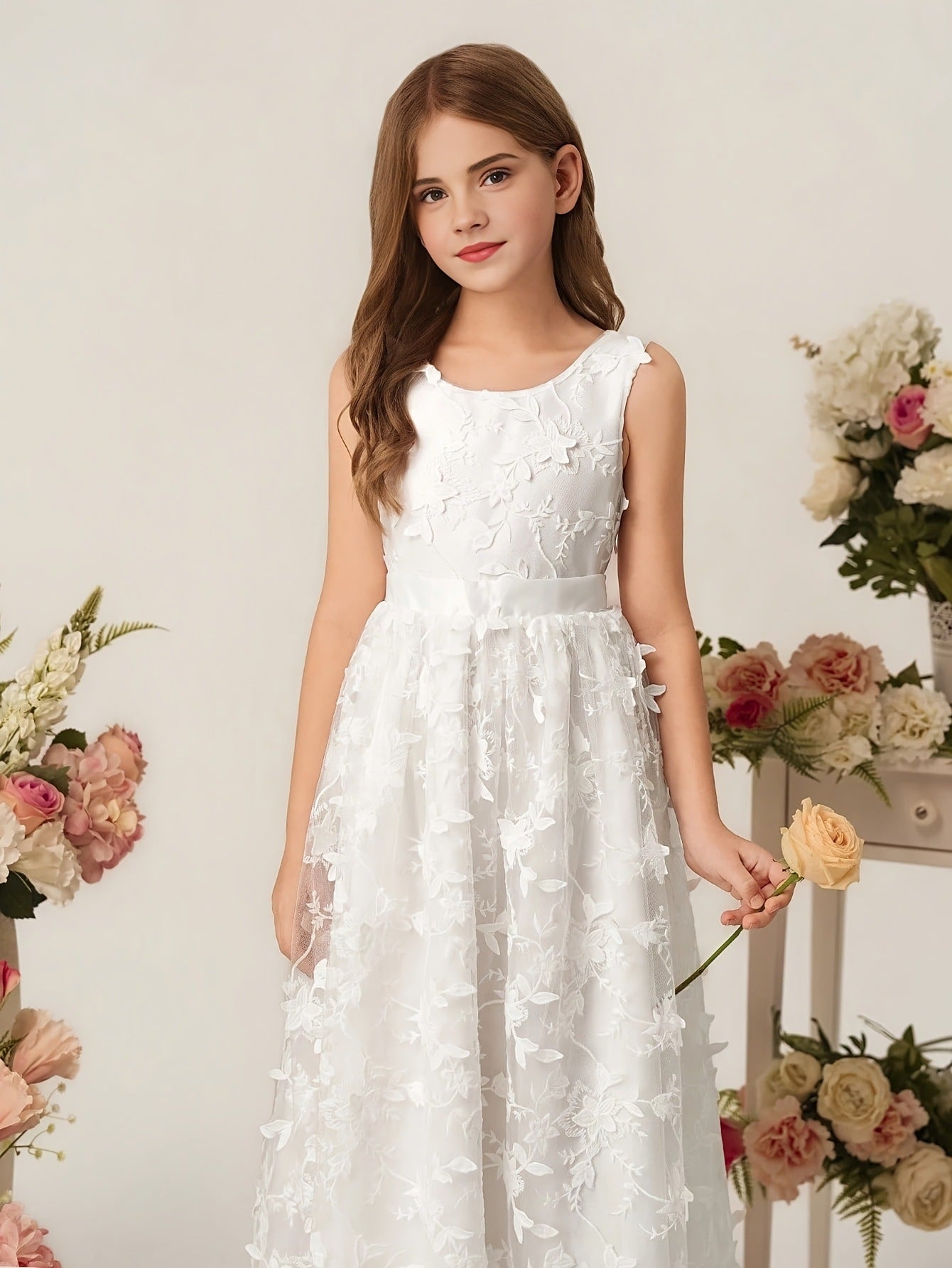 Girls Princess Lace Dress