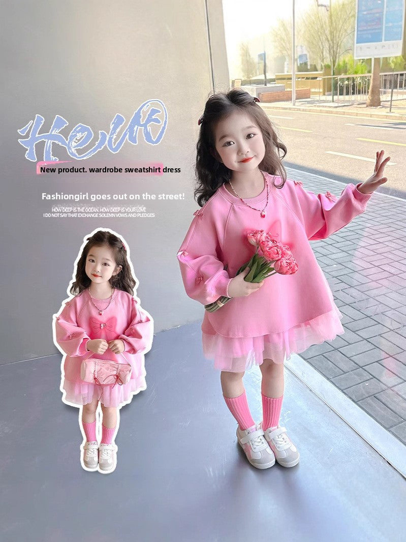 Girls Princess Mesh Dress