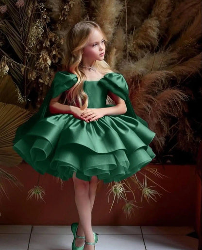 Girls Princess Puff Sleeve Dress