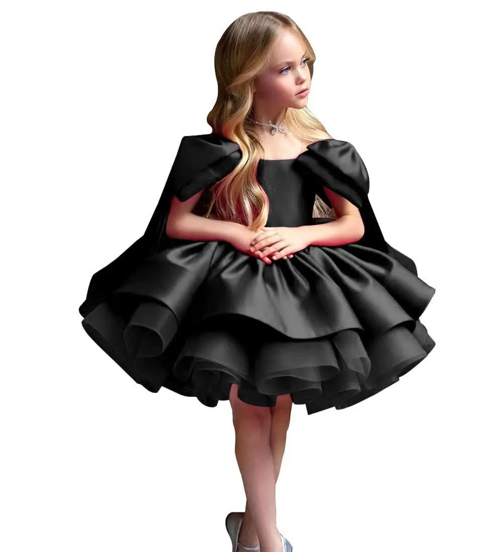 Girls Princess Puff Sleeve Dress