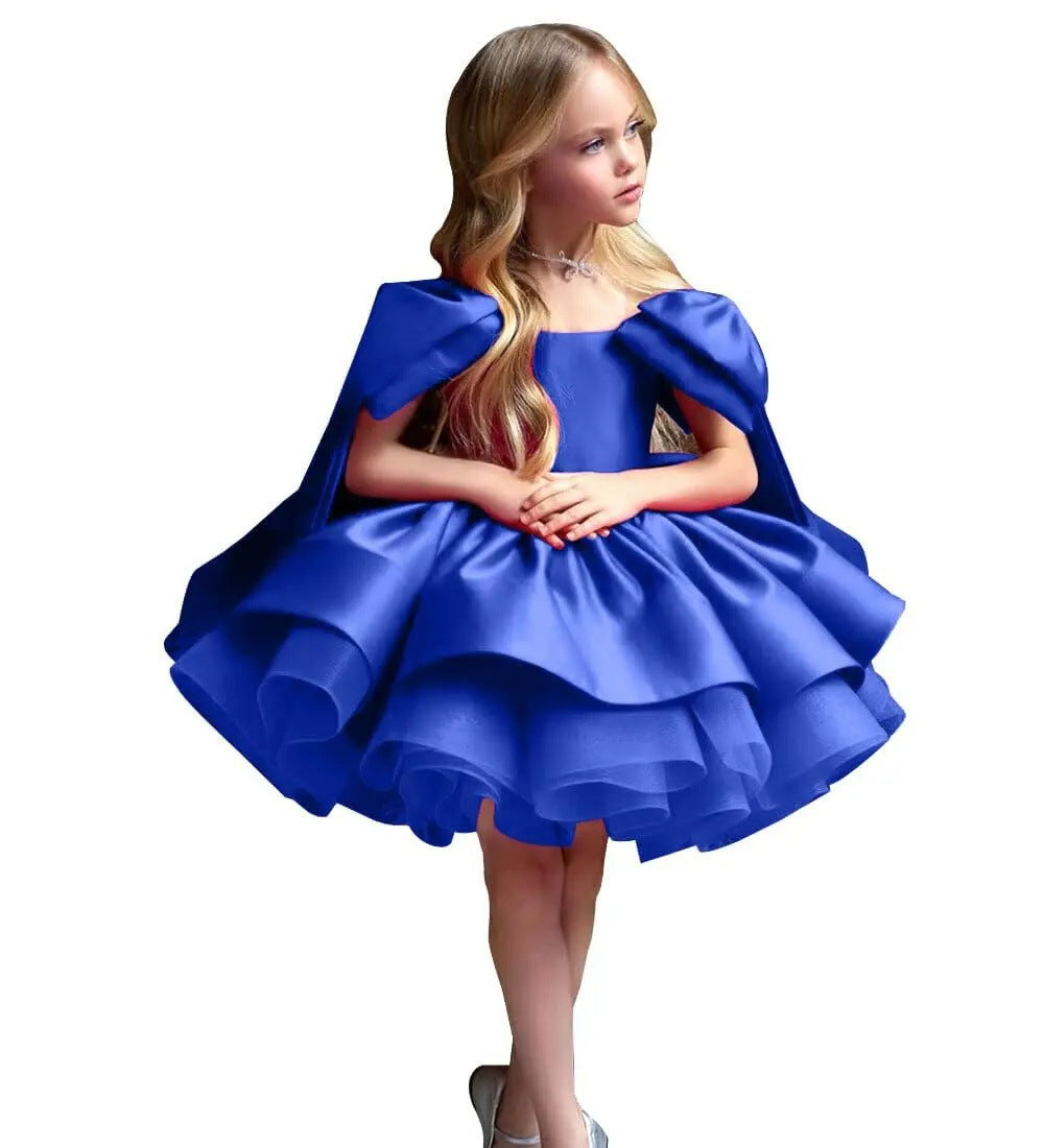 Girls Princess Puff Sleeve Dress