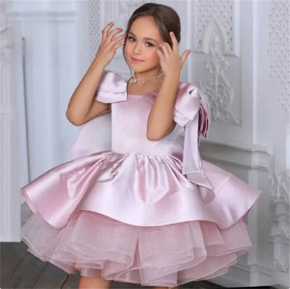 Girls Princess Puff Sleeve Dress
