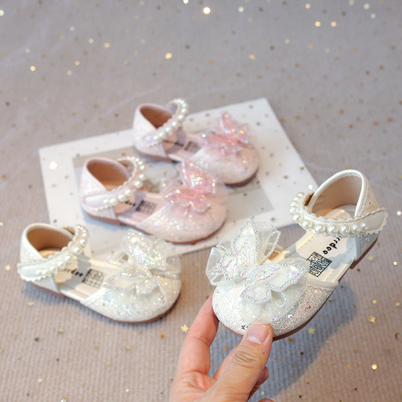 Girls Rhinestone Princess Shoes