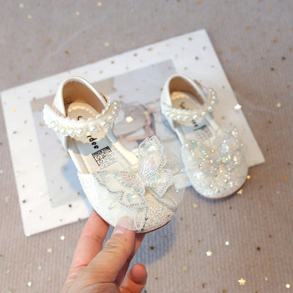 Girls Rhinestone Princess Shoes