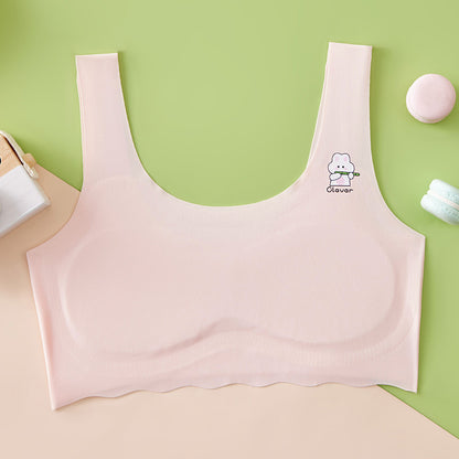 Girls Seamless Ice Silk Tube Top