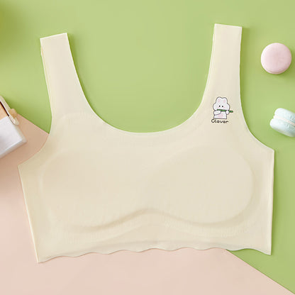Girls Seamless Ice Silk Tube Top