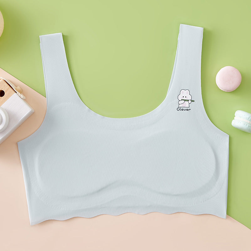 Girls Seamless Ice Silk Tube Top