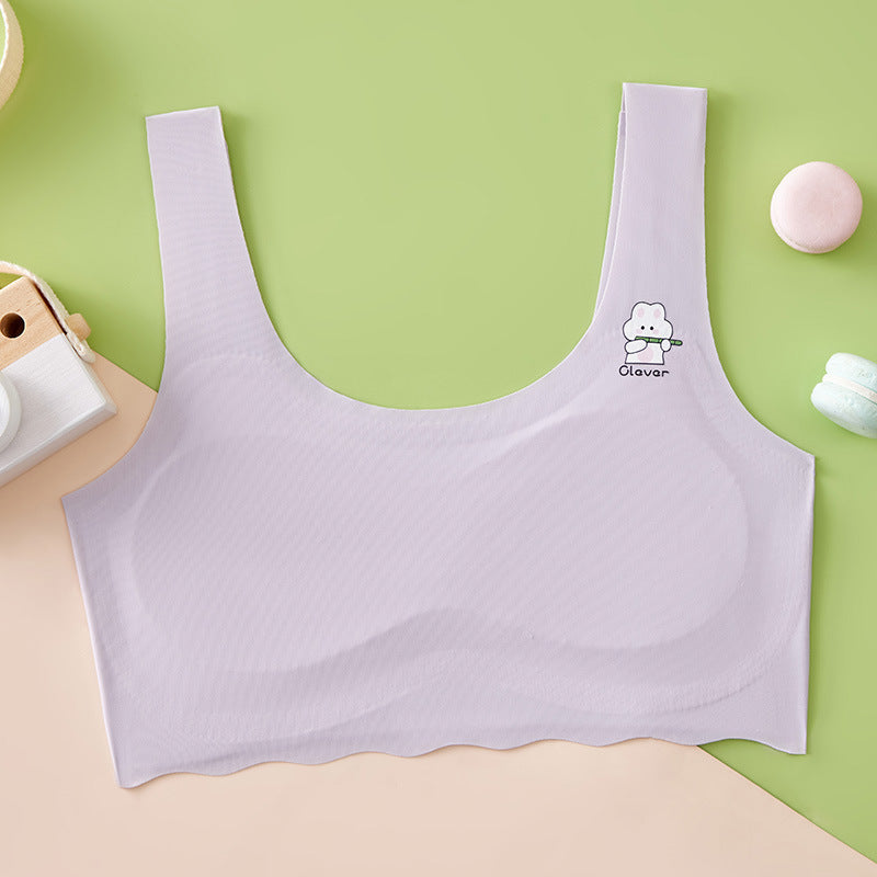 Girls Seamless Ice Silk Tube Top