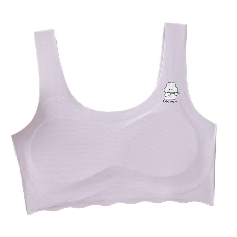 Girls Seamless Ice Silk Tube Top