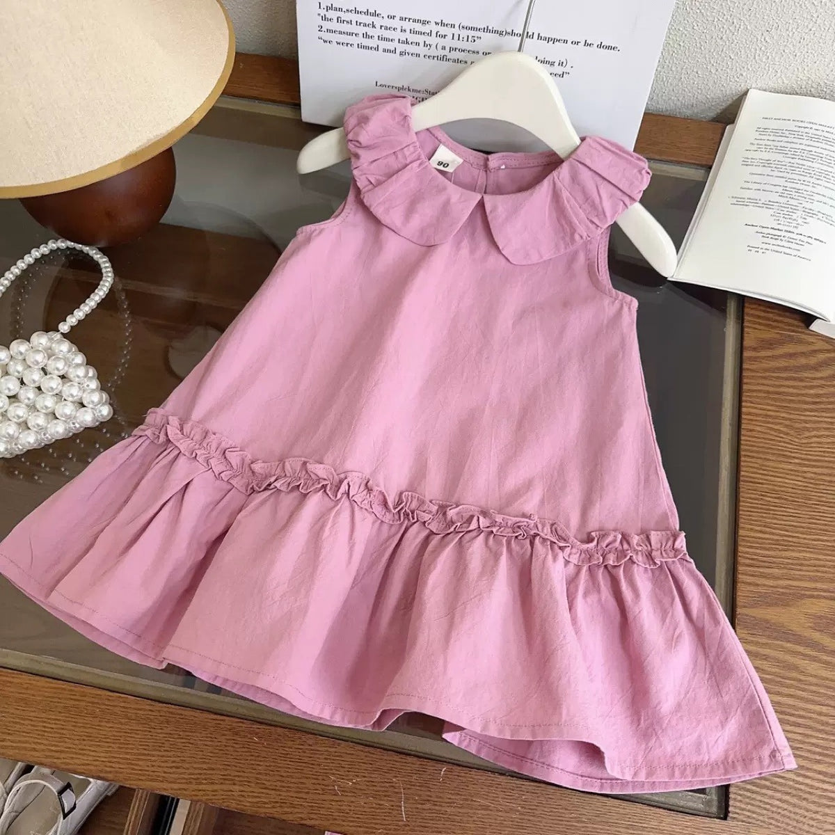 Girls Sleeveless A-Line Dress