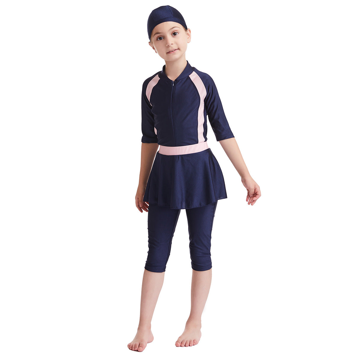 Girls' swimming suit set of three pieces