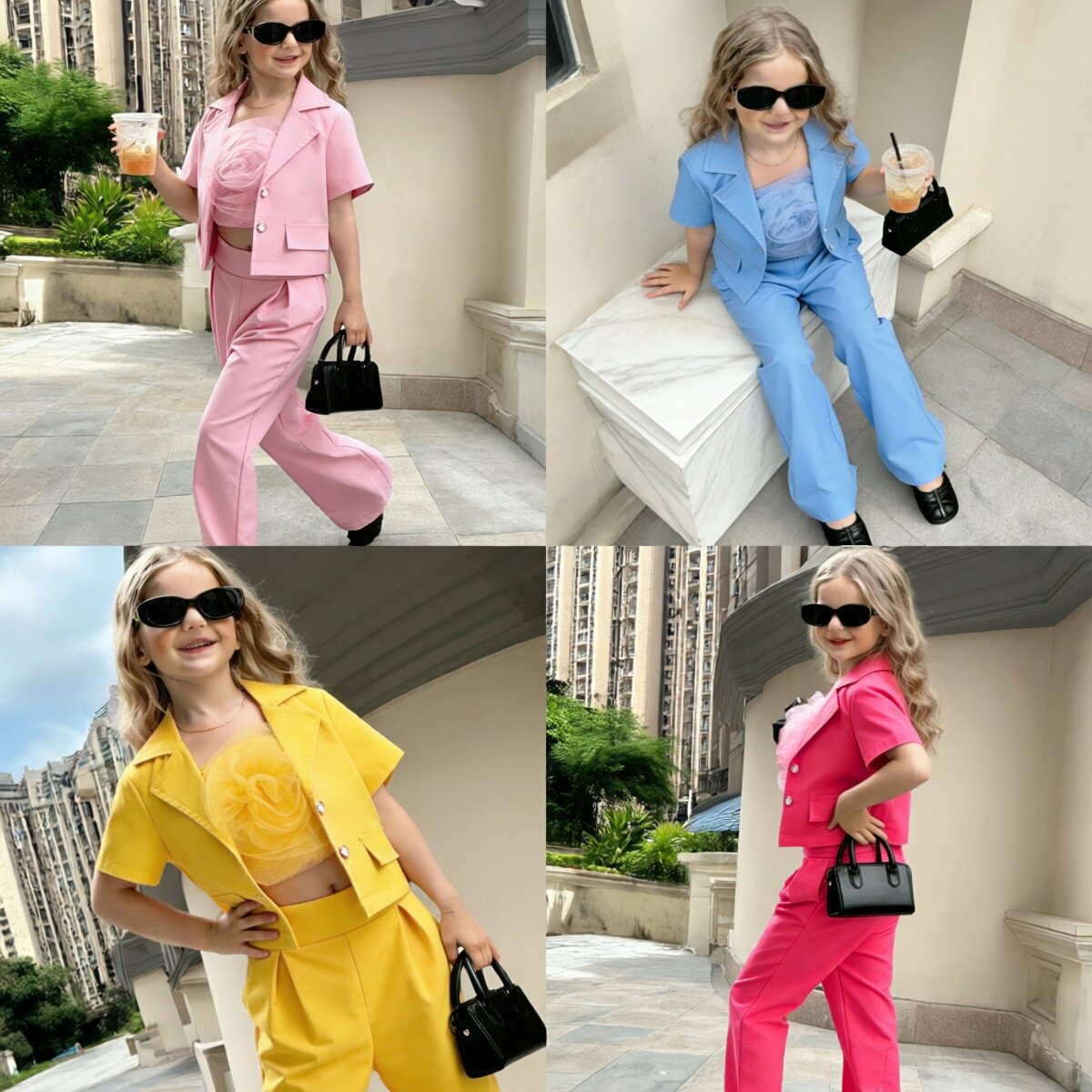 Girls Three-Piece Blazer