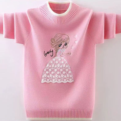 Girls' woolen sweater