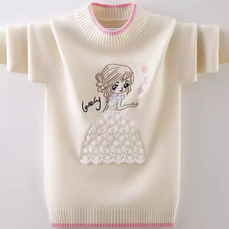 Girls' woolen sweater
