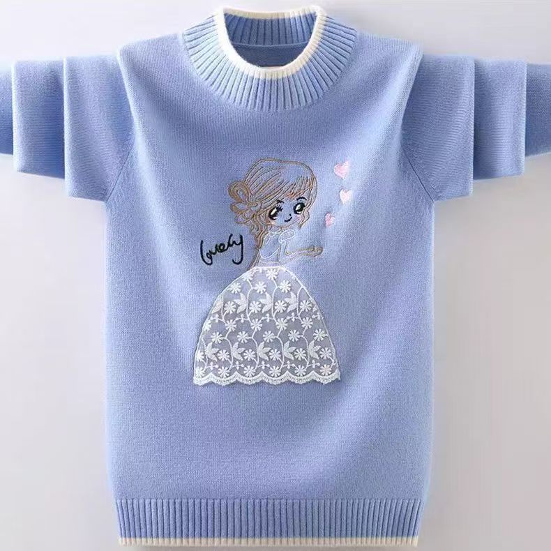Girls' woolen sweater