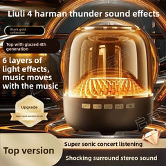 Manha large-subwoofer-speaker-black gold