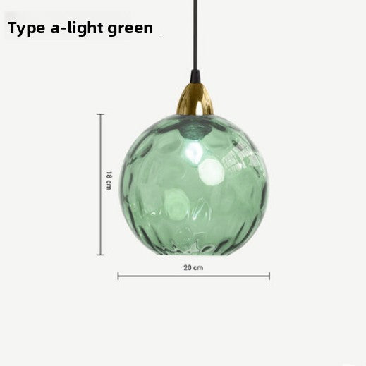 Glass ball chandelier
