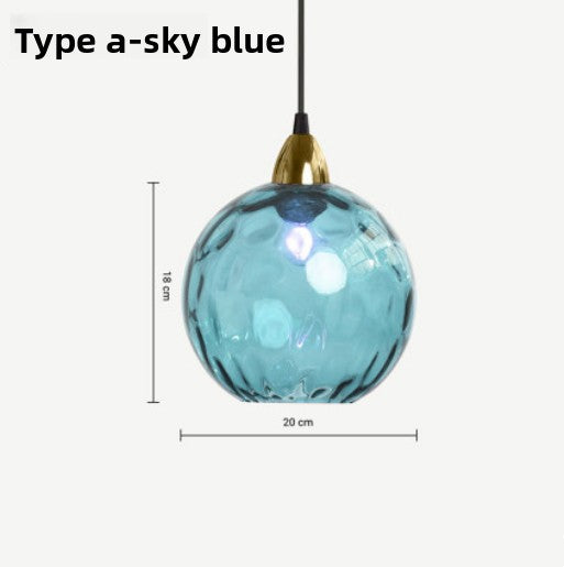Glass ball chandelier