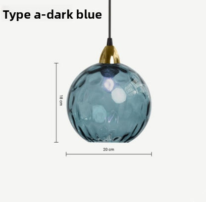 Glass ball chandelier
