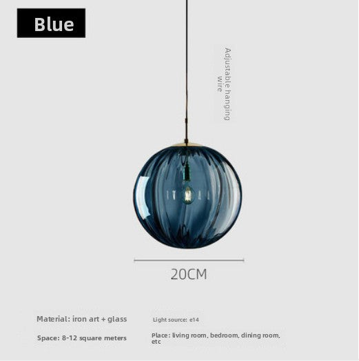 Glass ball chandelier