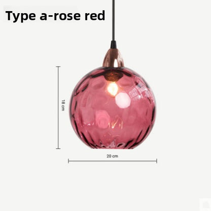Glass ball chandelier