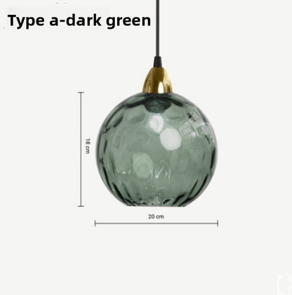 Glass ball chandelier