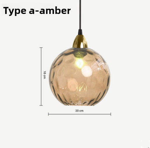 Glass ball chandelier