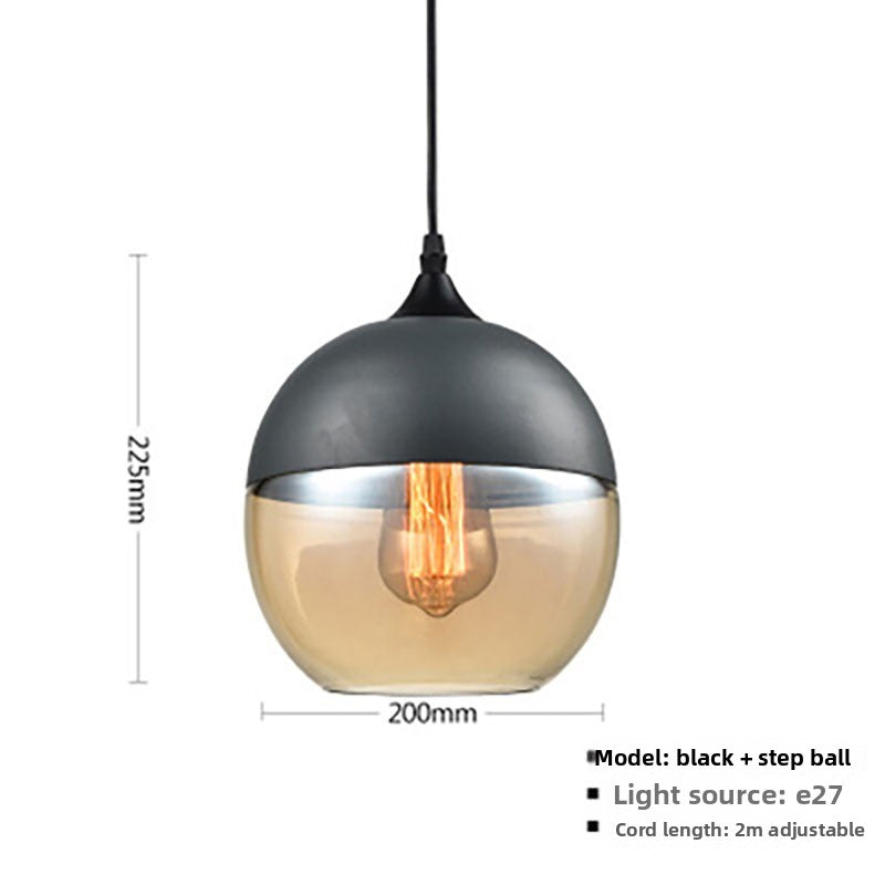 Glass ball chandelier