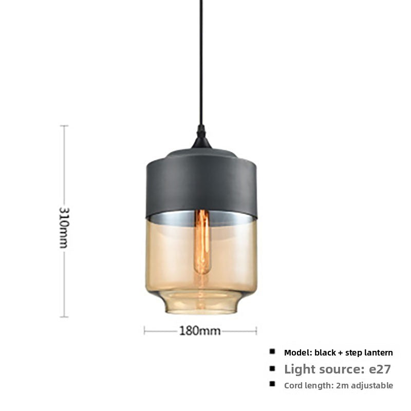 Glass ball chandelier