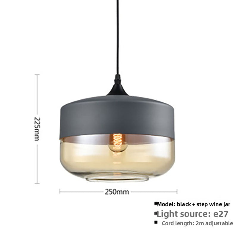 Glass ball chandelier