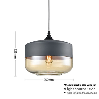 Glass ball chandelier