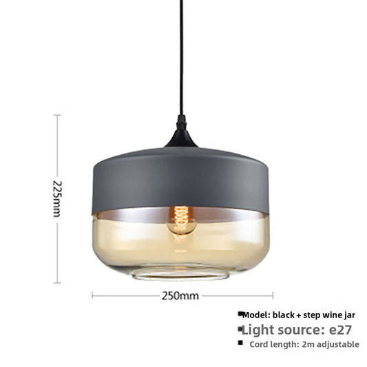 Glass ball chandelier