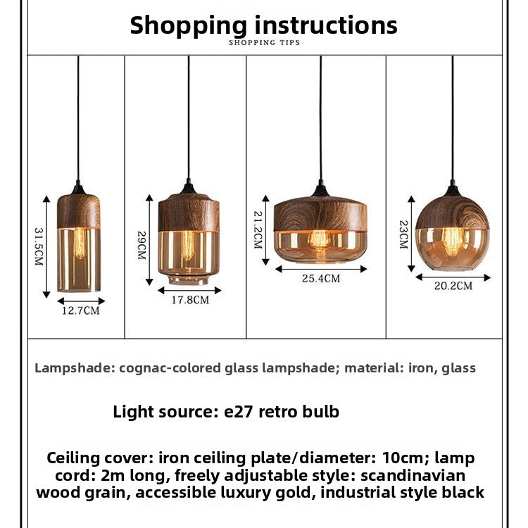 Glass ball chandelier