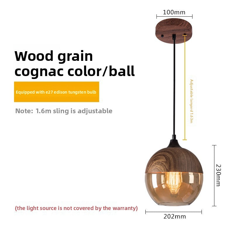 Glass ball chandelier
