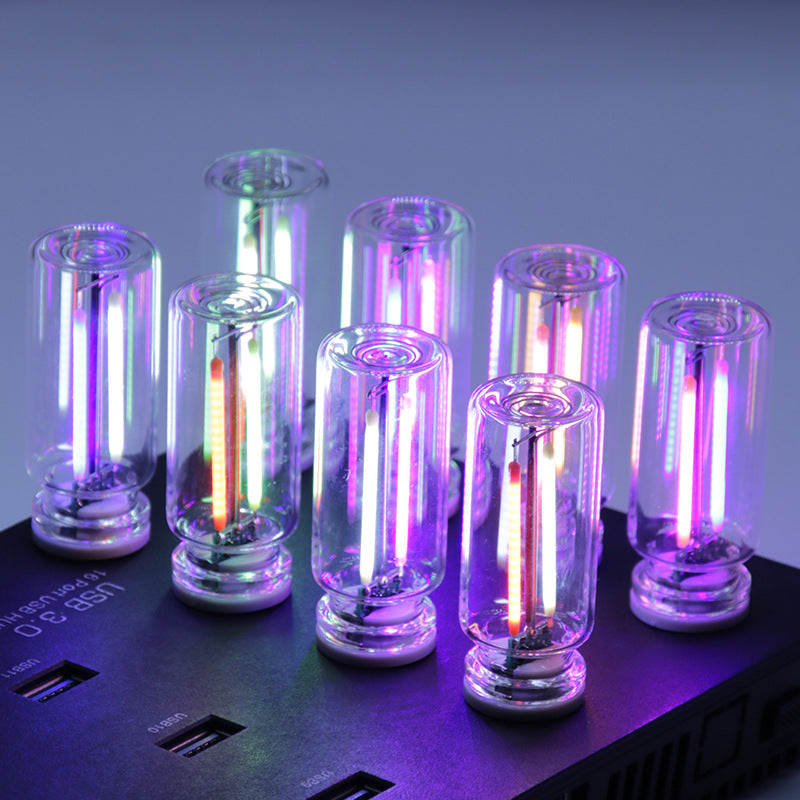 Glass bottle night light