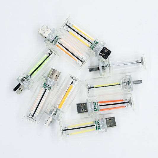 Glass bottle night light