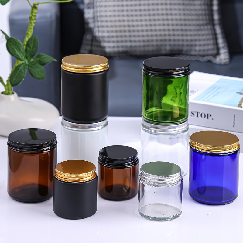 Glass candlestick