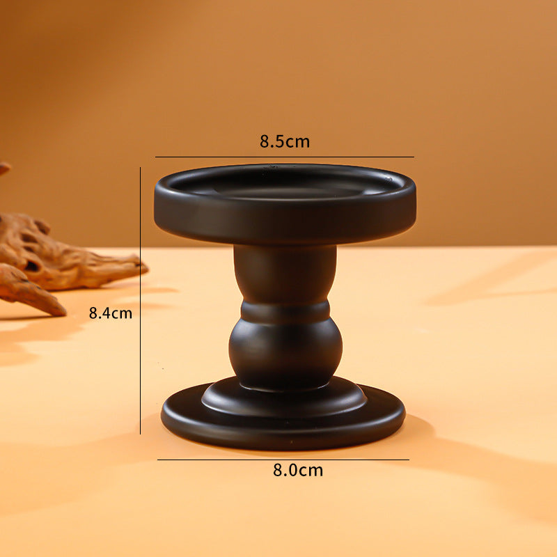 Glass Candlestick Holder