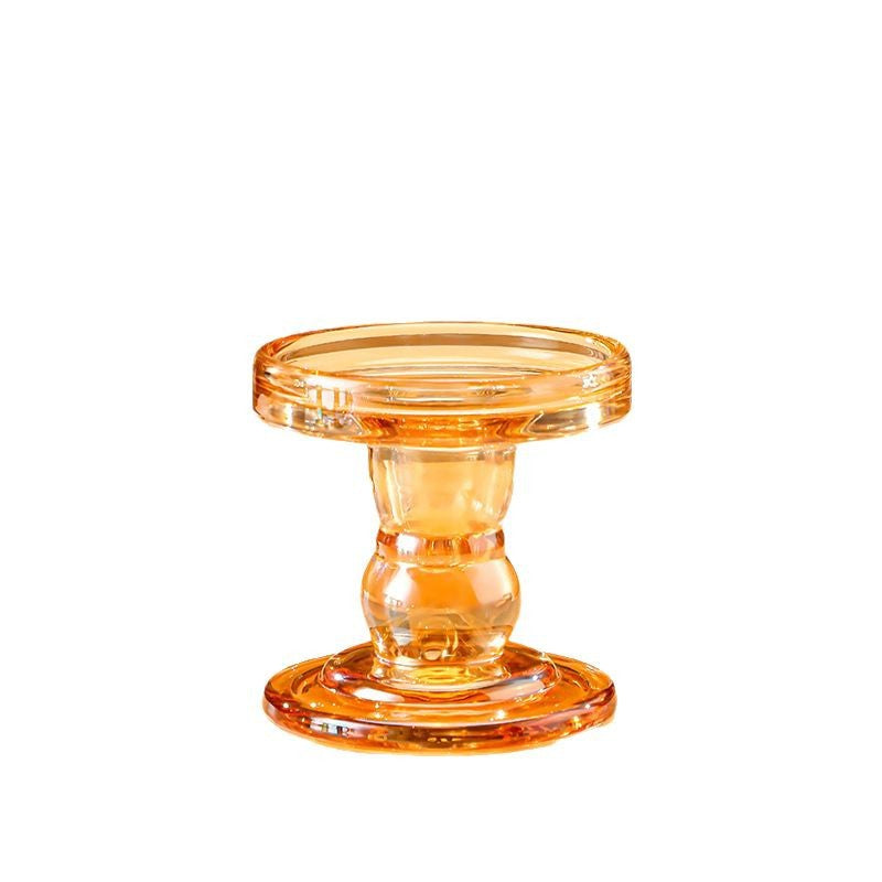 Glass Candlestick Holder