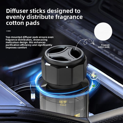 Glass Car Aromatherapy Diffuser with Long-Lasting Fragrance