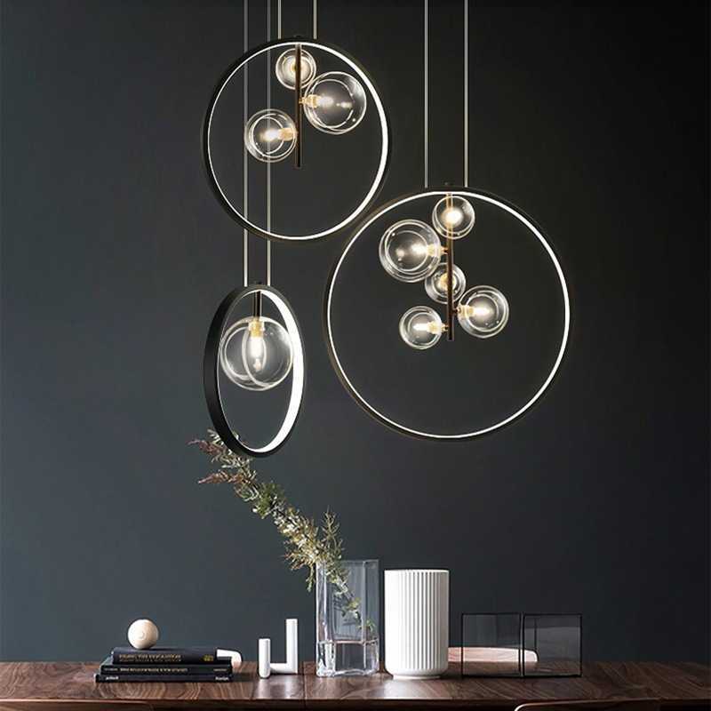 Glass Chandelier Lamp